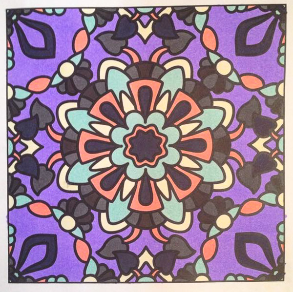 Colored by Joley Fontenot - from More Flowers (For Crayons And Wide Tipped Markers)