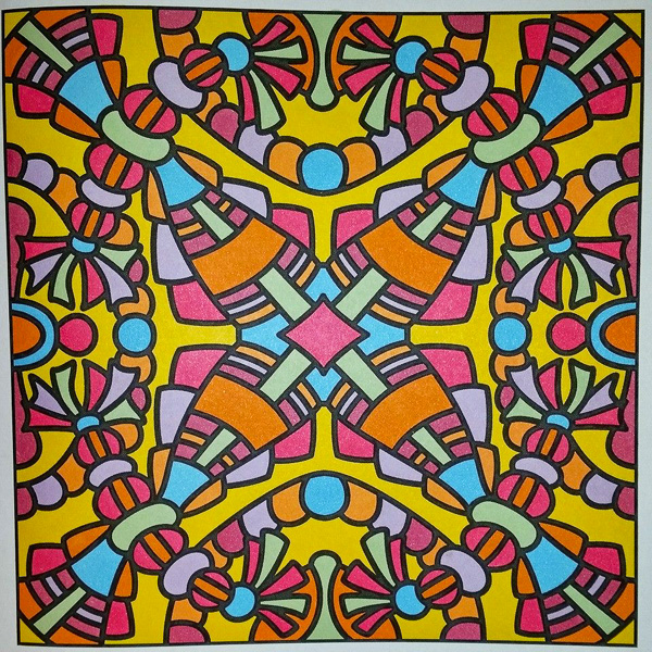 Colored by Judy Sarmiento - from Bling (For Crayons And Wide Tipped Markers)