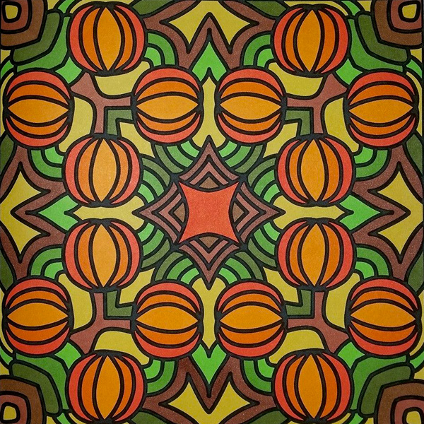 Colored by Judy Sarmiento - from Bling (For Crayons And Wide Tipped Markers)