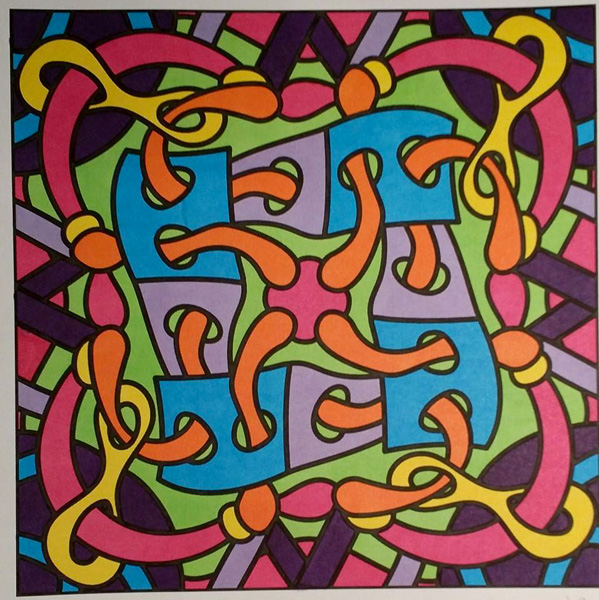 Colored by Lauren Adamek-Dean - from Classy (Angie's Patterns Volume 13)