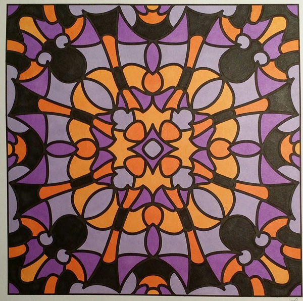 Colored by Lauren Adamek-Dean - from Classy (For Crayons And Wide Tipped Markers)