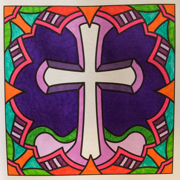 Colored by Lynda Crossland - from Faith (For Crayons And Wide Tipped Markers)