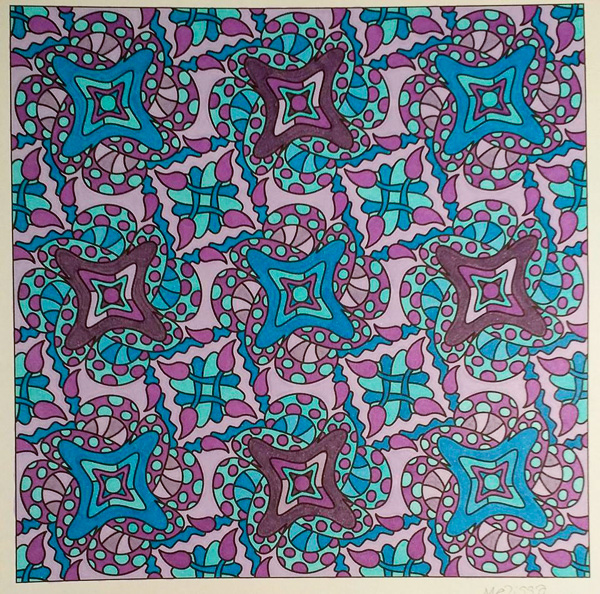 Colored by Melissa Adamek-Dean - from Nifty (Angie's Patterns Volume 10)