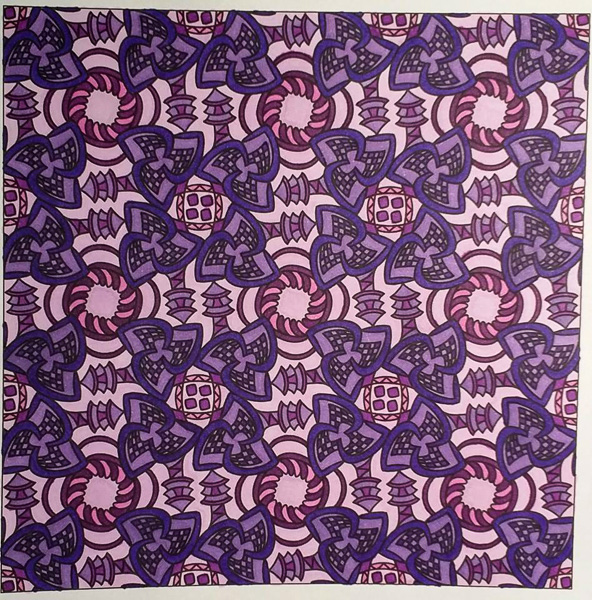 Colored by Melissa Adamek-Dean - from Nifty (Angie's Patterns Volume 10)