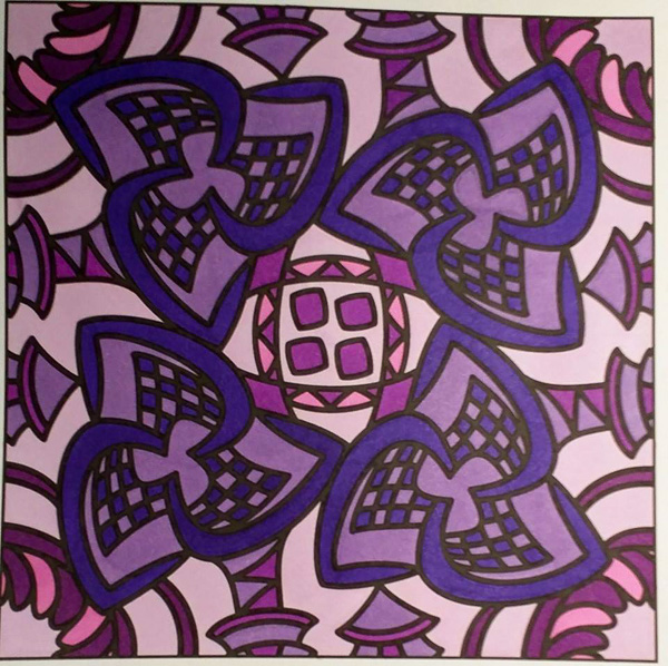 Colored by Melissa Adamek-Dean - from Nifty (For Crayons And Wide Tipped Markers)