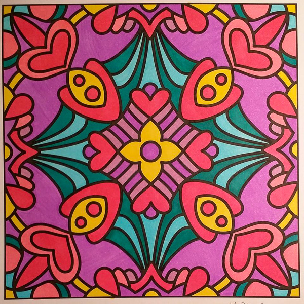 Colored by Melissa Adamek-Dean - from Nifty (For Crayons And Wide Tipped Markers)