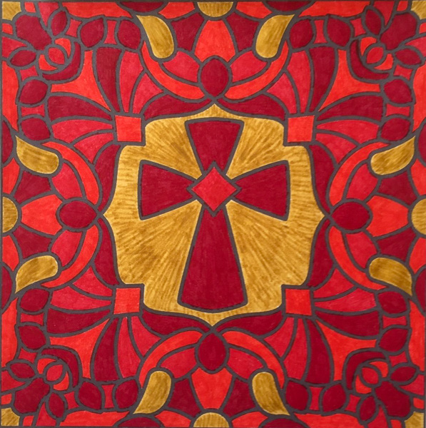 Colored by Melissa Evans - from Faith (For Crayons And Wide Tipped Markers)