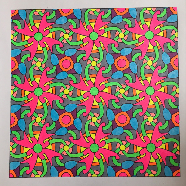 Colored by Melissa Evans - from Whimsy (Angie's Patterns Volume 2)