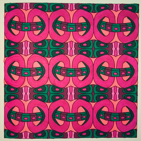 Colored by Michele Graves - from Whimsy (Angie's Patterns Volume 2)