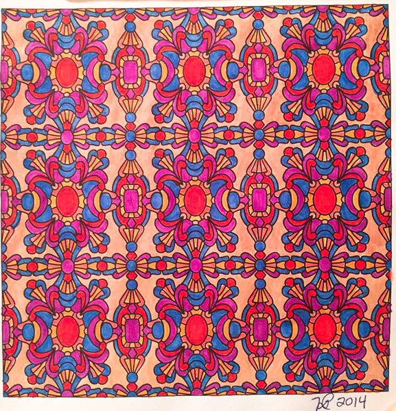 Colored by Nancy Posey - from Baubles (Angie's Patterns Volume 4)