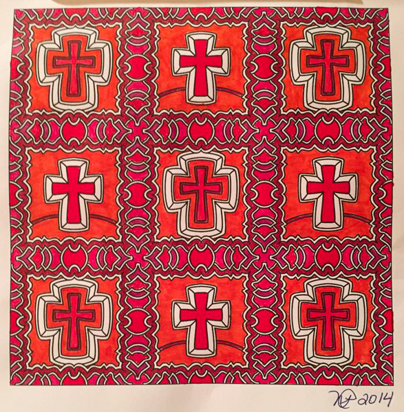 Colored by Nancy Posey - from Faith (Angie's Patterns Volume 6)