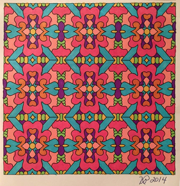 Colored by Nancy Posey - from Snazzy (Angie's Patterns Volume 3)
