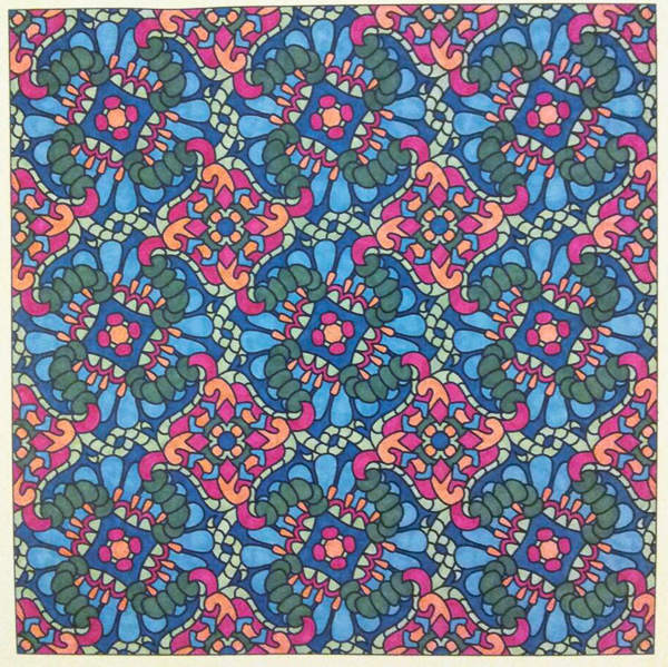 Colored by Stacey Walter - from Doodles (Angie's Patterns Volume 7)
