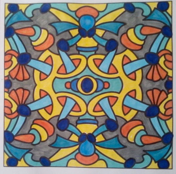 Colored by Alicia Reader - from Peppy (For Crayons And Wide Tipped Markers)