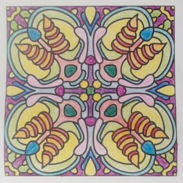 Colored by Alicia Reader - from Peppy (For Crayons And Wide Tipped Markers)