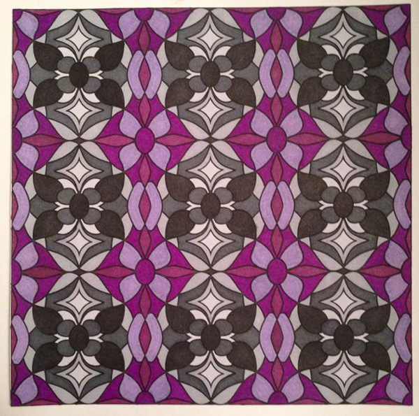 Colored by Amy Wilson-Fontenot - from Whimsy (Angie's Patterns Volume 2)