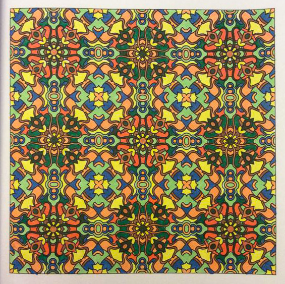 Colored by Cozette Morstein - from Doodles (Angie's Patterns Volume 7)