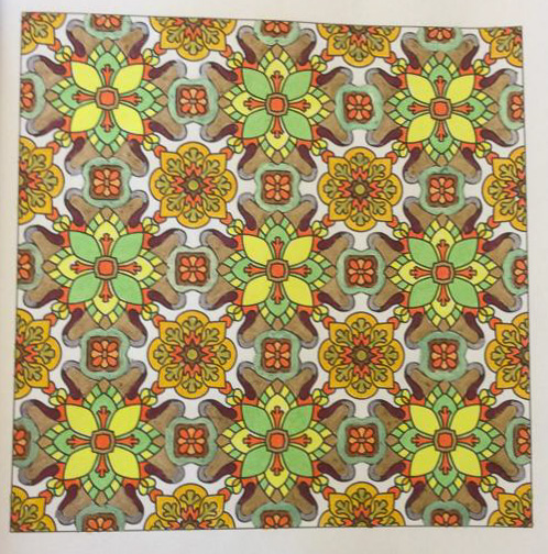 Colored by Cozette Morstein - from Flowers (Angie's Patterns Volume 8)