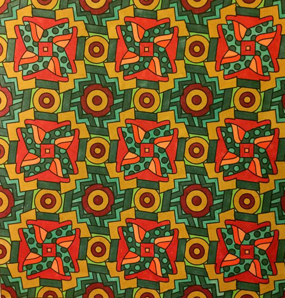 Colored by Jackie Posey - from Whimsy (Angie's Patterns Volume 2)