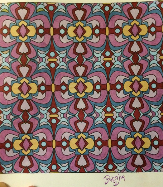 Colored by Jackie Posey - from Whimsy (Angie's Patterns Volume 2)
