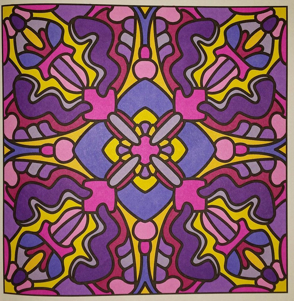 Colored by Judy Sarmiento - from Bling (For Crayons And Wide Tipped Markers)