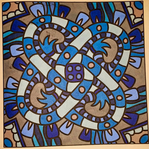 Colored by Judy Sarmiento - from Bling (For Crayons And Wide Tipped Markers)