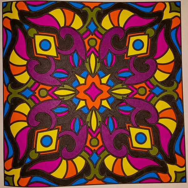 Colored by Judy Sarmiento - from Bling (For Crayons And Wide Tipped Markers)
