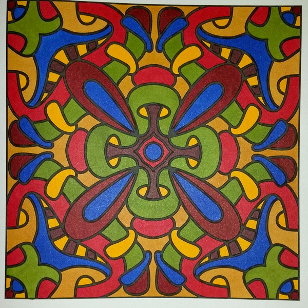 Colored by Judy Sarmiento - from Bling (For Crayons And Wide Tipped Markers)