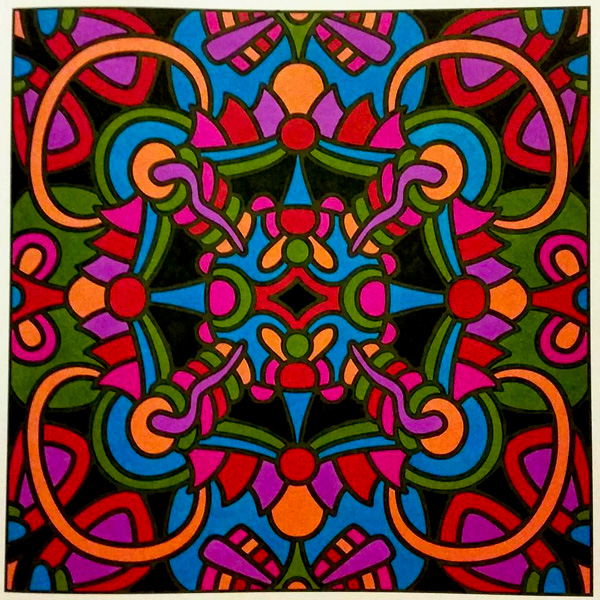 Colored by Judy Sarmiento - from Bling (For Crayons And Wide Tipped Markers)