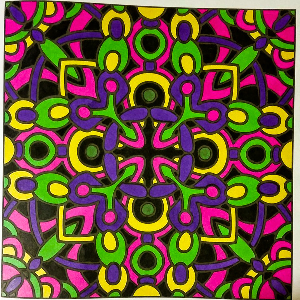 Colored by Judy Sarmiento - from Bling (For Crayons And Wide Tipped Markers)