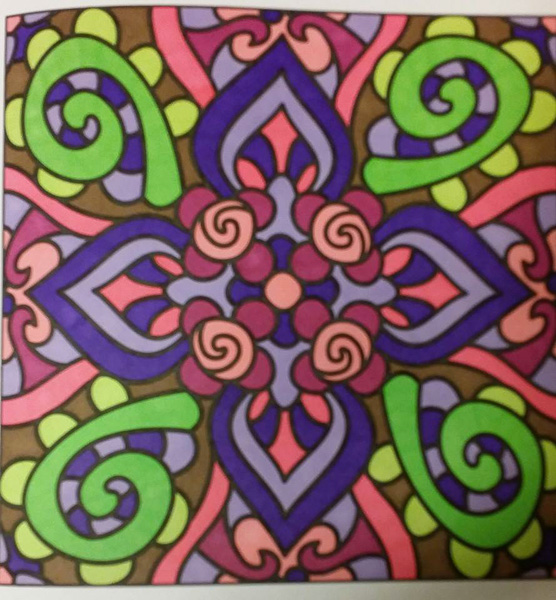 Colored by Lauren Adamek-Dean - from Classy (For Crayons And Wide Tipped Markers)