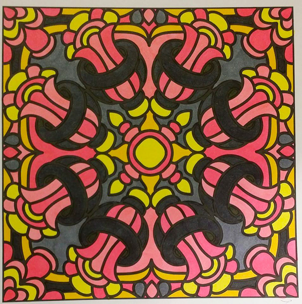 Colored by Lauren Adamek-Dean - from Classy (For Crayons And Wide Tipped Markers)