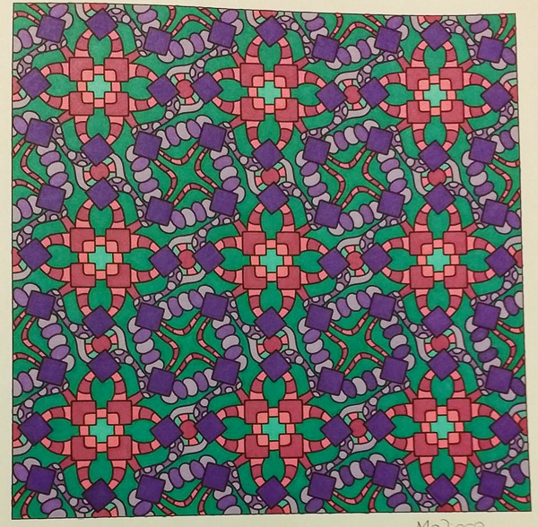 Colored by Melissa Adamek-Dean - from Spiffy (Angie's Patterns Volume 5)