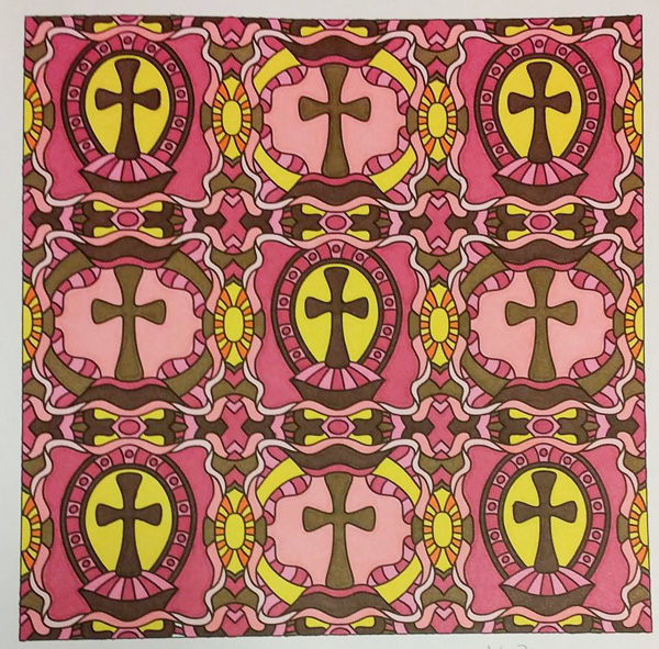 Colored by Melissa Adamek-Dean - from Faith (Angie's Patterns Volume 6)