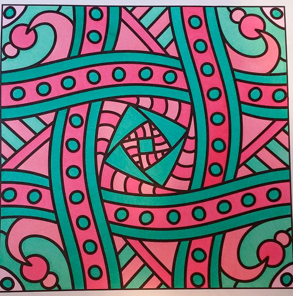 Colored by Melissa Adamek-Dean - from Nifty (For Crayons And Wide Tipped Markers)
