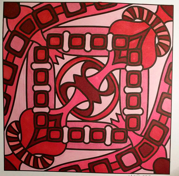 Colored by Melissa Adamek-Dean - from Nifty (For Crayons And Wide Tipped Markers)