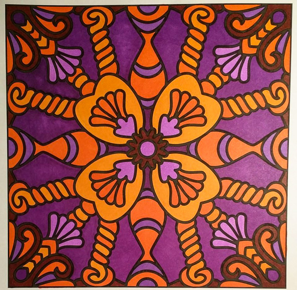 Colored by Melissa Adamek-Dean - from Nifty (For Crayons And Wide Tipped Markers)