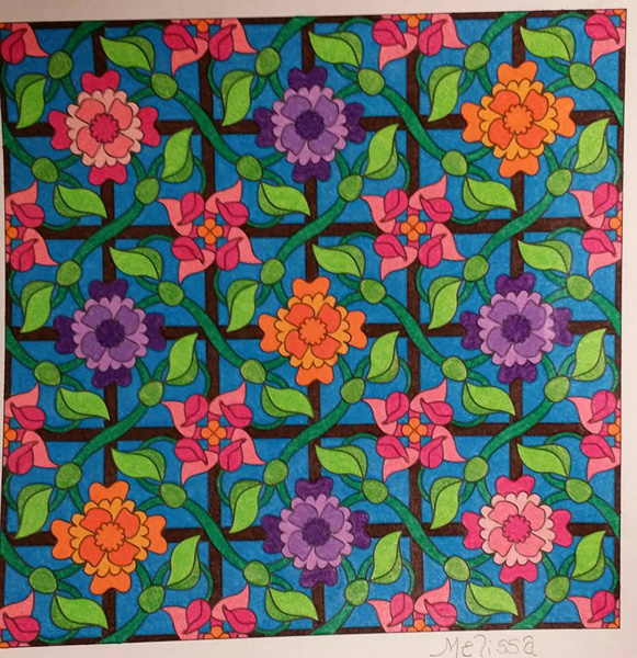 Colored by Melissa Adamek-Dean - from Whimsy (Angie's Patterns Volume 2)