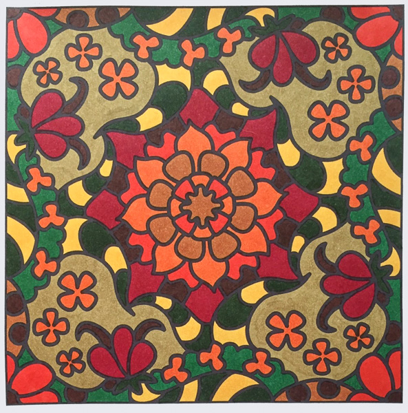 Colored by Melissa Evans - from Doodles (For Crayons And Wide Tipped Markers)