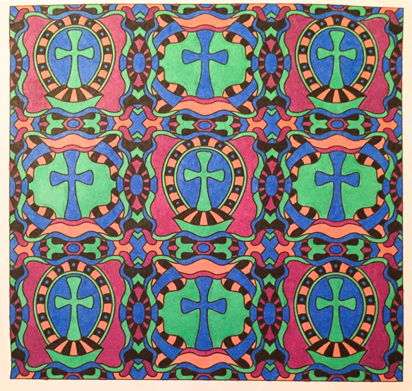 Colored by Melissa Evans - from Faith (Angie's Patterns Volume 6)