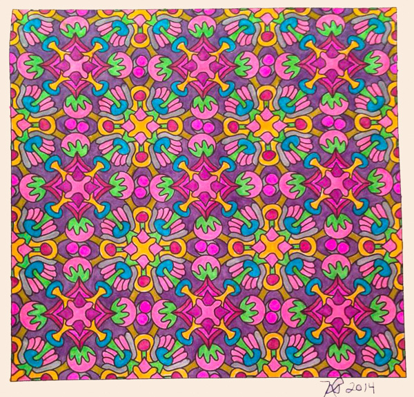 Colored by Nancy Posey - from Snazzy (Angie's Patterns Volume 3)