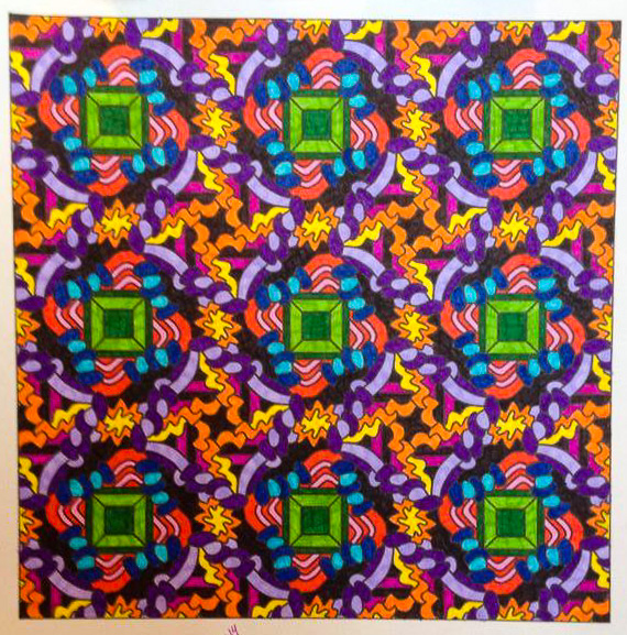 Colored by Renee Maas - from Snazzy (Angie's Patterns Volume 3)