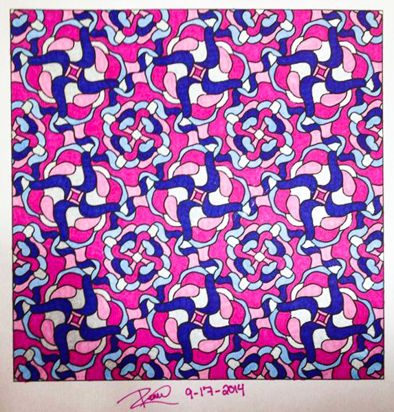 Colored by Renee Maas - from Snazzy (Angie's Patterns Volume 3)