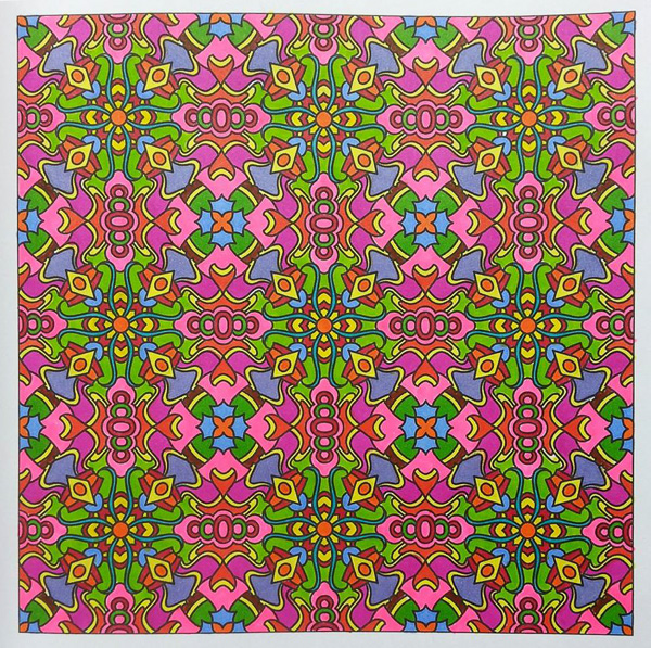 Colored by Sharon Helene - from Doodles (Angie's Patterns Volume 7)