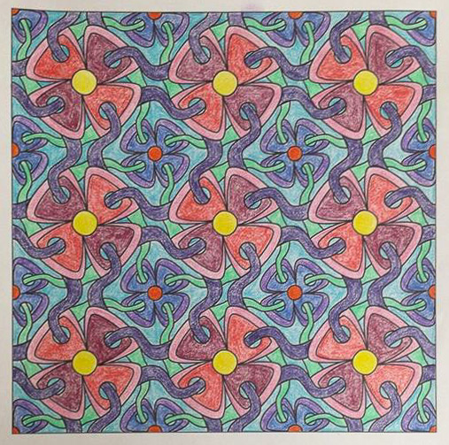 Colored by Shyla Jannusch - from Whimsy (Angie's Patterns Volume 2)