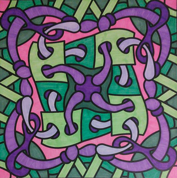 Colored by Stacey Walter - from Classy (For Crayons And Wide Tipped Markers)