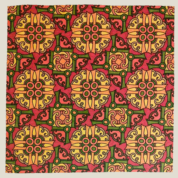 Colored by Stacey Walter - from Pizzazz (Angie's Patterns Volume 9)