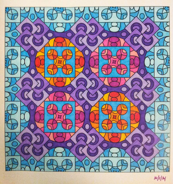 Colored by Stacey Walter - from Whimsy (Angie's Patterns Volume 2)