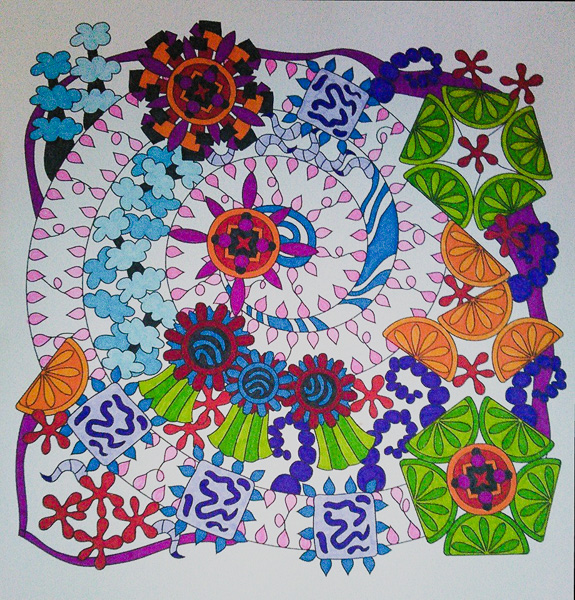 Colored by Stacey Walter - from Wow (Angie's Extreme Coloring Books Volume 1)