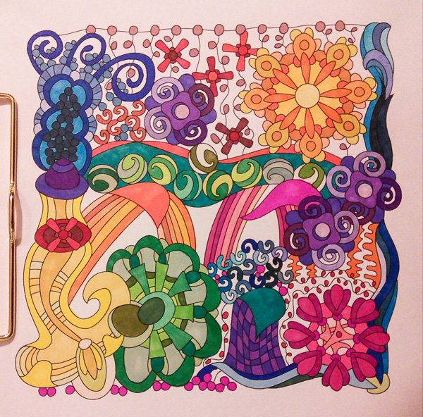 Colored by Stacey Walter - from Wow (Angie's Extreme Coloring Books Volume 1)